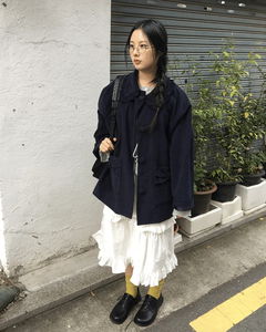 Le Ribbon Corduroy Coat