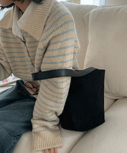 Friends Suede Cylinder Shoulder Bag