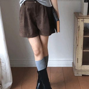 시몬 코듀로이 반바지 (뒷밴딩, A라인)