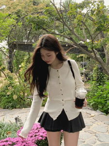 (겨울신상) 비즈 울 프릴 니트 투웨이 가디건 (3color)