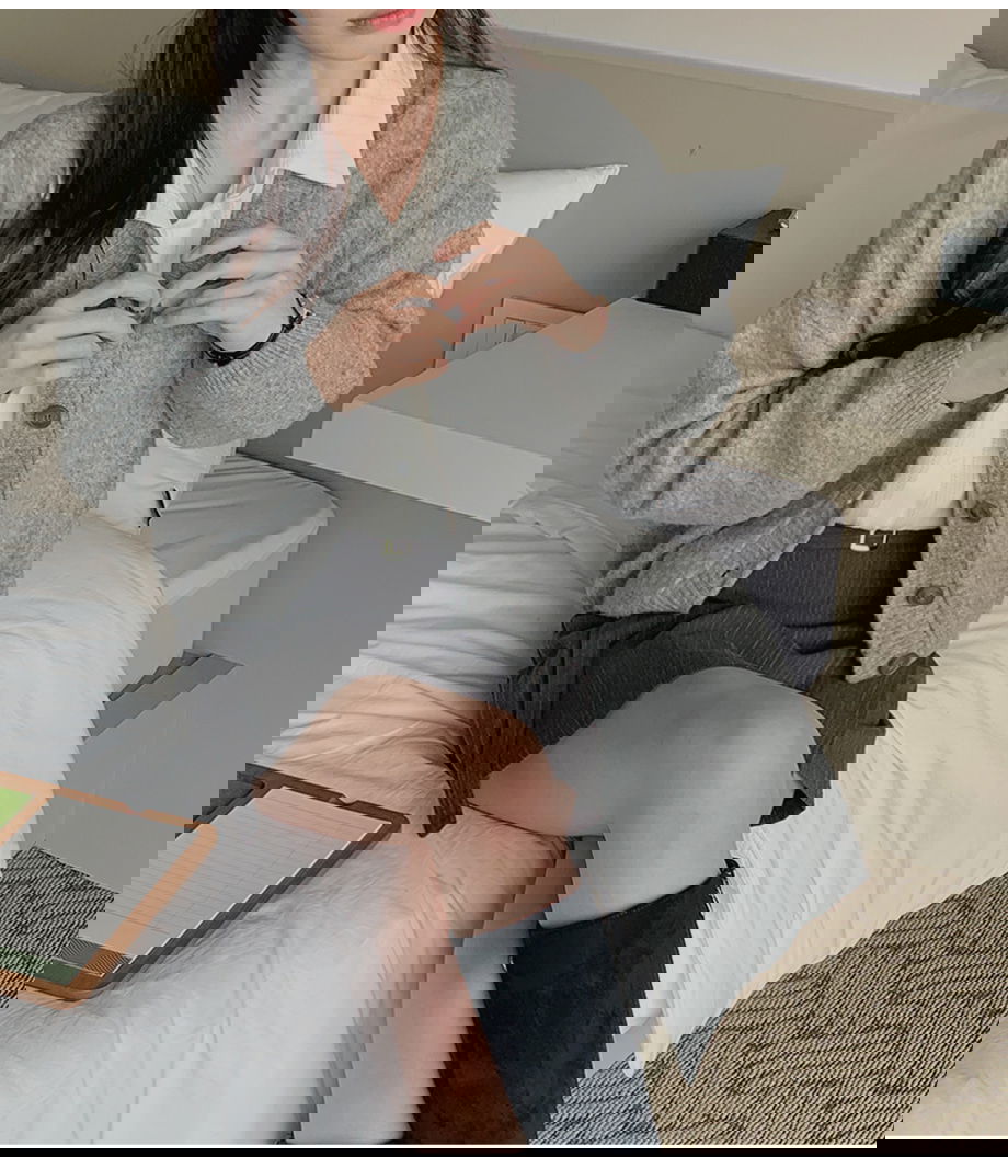 리리앤코 포이드앤 울 스판 루즈핏 니트 가디건