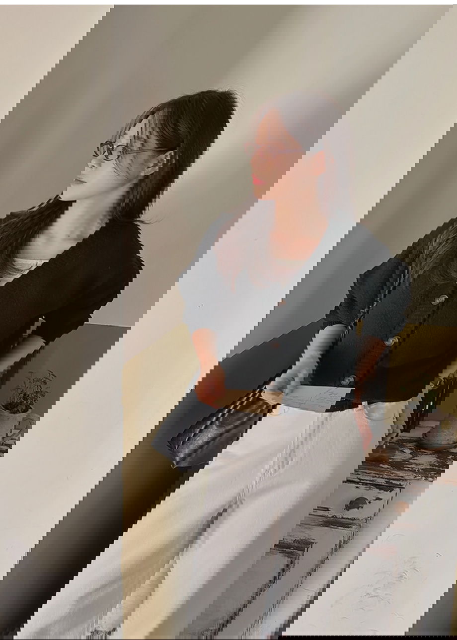 리리앤코 포이드앤 울 스판 루즈핏 니트 가디건