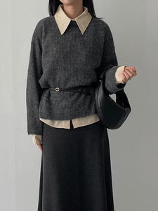 알파카 하찌 루즈핏 니트 (3C)