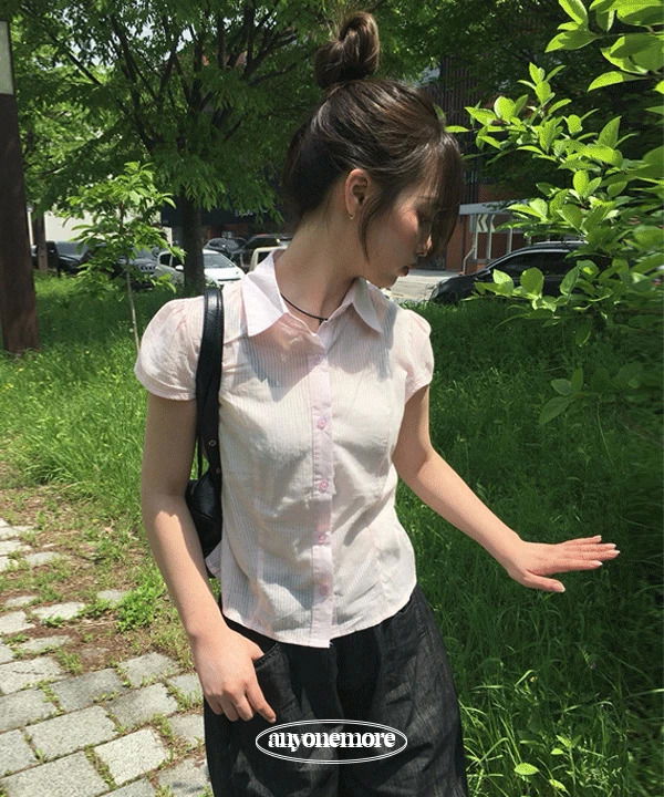 托蘭蓋袖翻領短袖襯衫