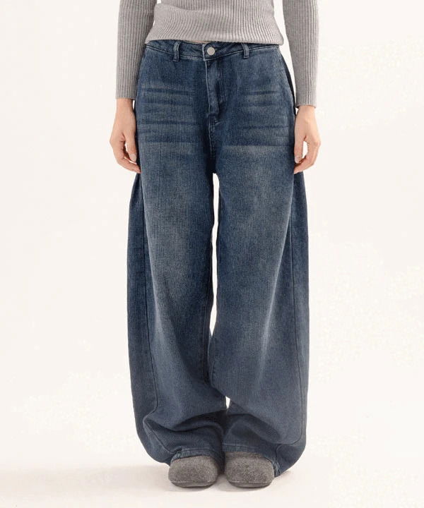 D65 Wide Fit Denim Corduroy Pants