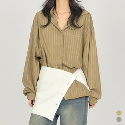 Back Strap Stripe Shirt SH028