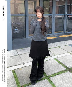 Leon Frill Midi Banding Skirt