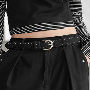 넬라 스웨이드 스터드 벨트