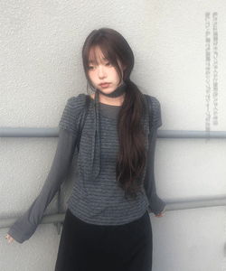 Chad Striped Layered Short Sleeve Knitwear T-Shirt Set