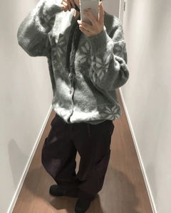 プラッフィースノーノルディックカーディガン