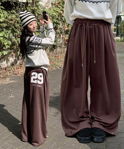 29吋打褶寬鬆休閒長褲