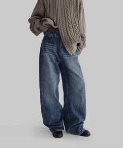 Rowan Vintage Faded Wide Denim Pants