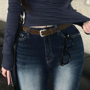 오히 스웨이드 벨트 -4 color