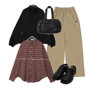 팬츠,자켓,셔츠 코디