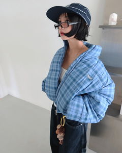 Barbie Check Crop Padding