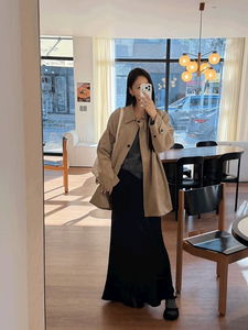 Dint Suede Trench Coat