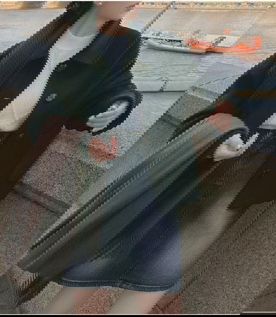 리리앤코 비바트링 싱글 버튼 숏 코트