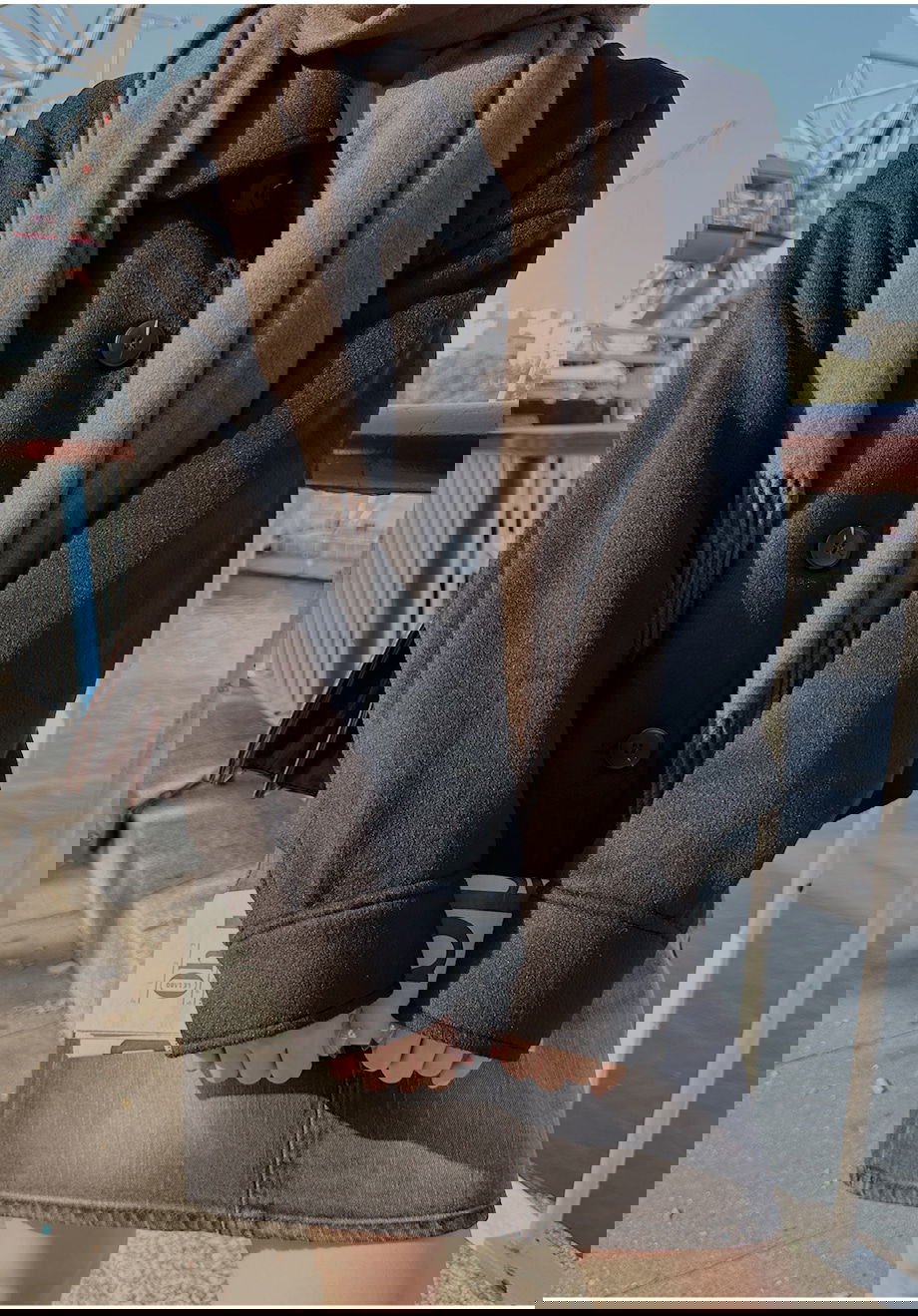 리리앤코 비바트링 싱글 버튼 숏 코트