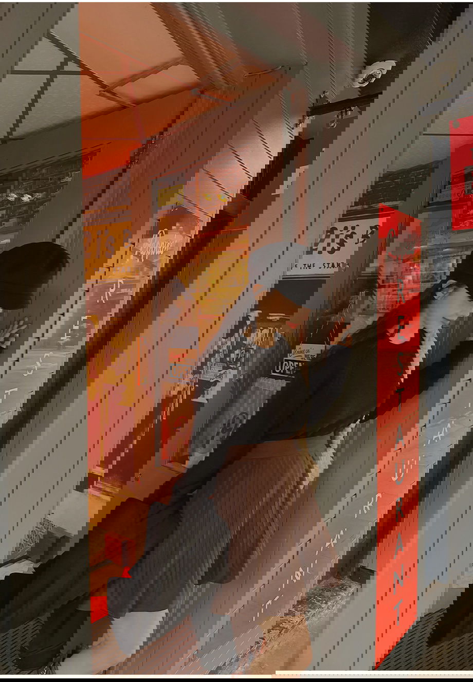 리리앤코 로웬드 겉기모 스판 뒷밴딩 플리츠 치마바지