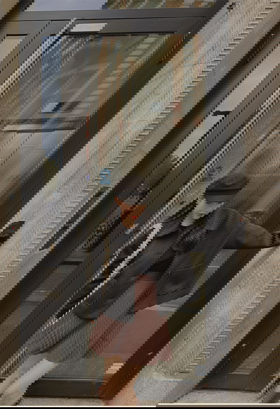 리리앤코 로웬드 겉기모 스판 뒷밴딩 플리츠 치마바지