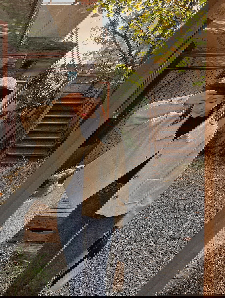 리리앤코 비바트링 싱글 버튼 숏 코트