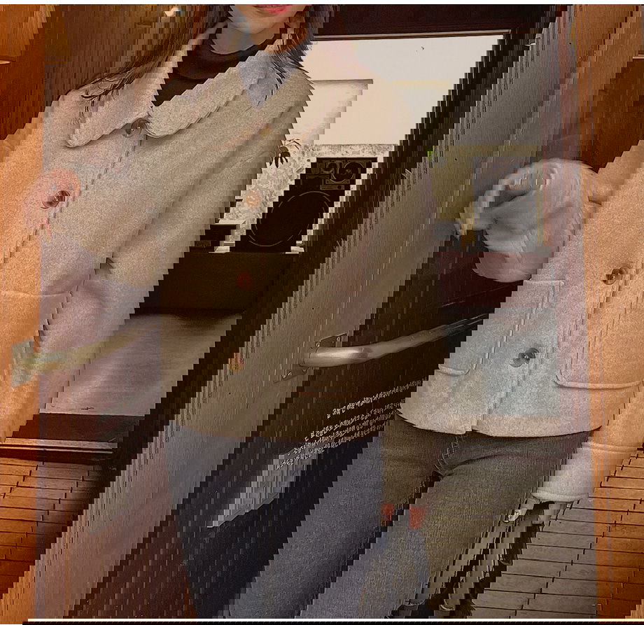 리리앤코 비바트링 싱글 버튼 숏 코트