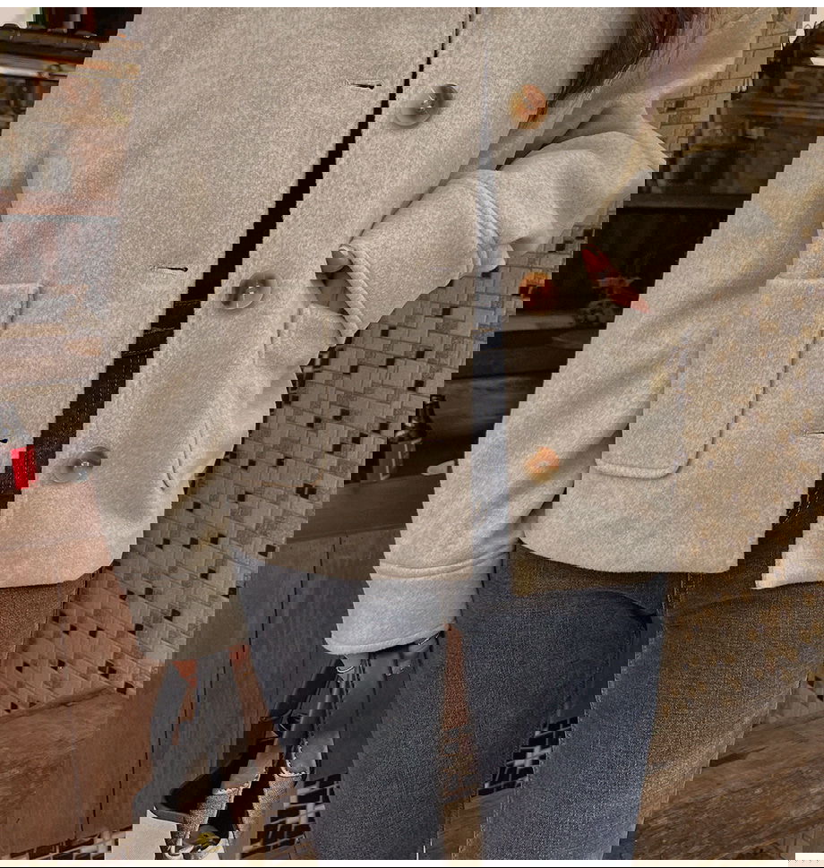 리리앤코 비바트링 싱글 버튼 숏 코트