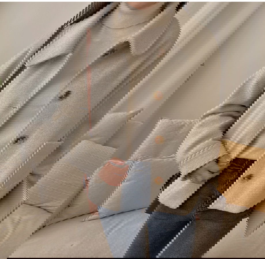 리리앤코 비바트링 싱글 버튼 숏 코트