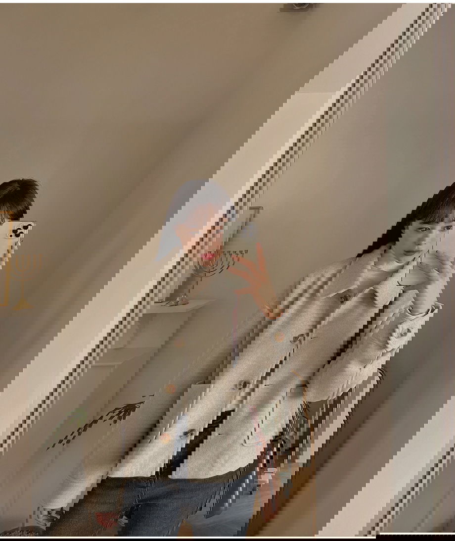 리리앤코 비바트링 싱글 버튼 숏 코트