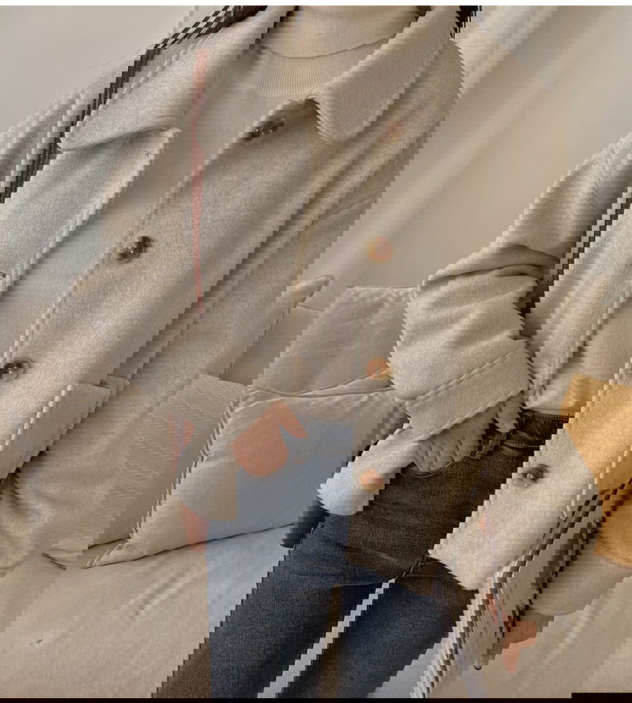 리리앤코 비바트링 싱글 버튼 숏 코트