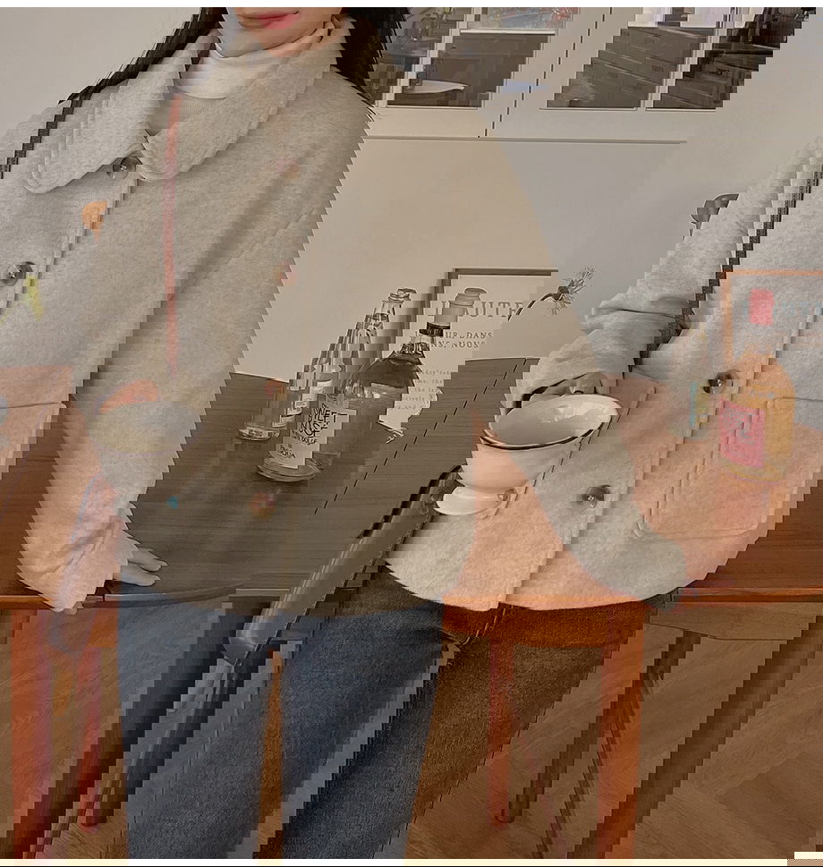 리리앤코 비바트링 싱글 버튼 숏 코트