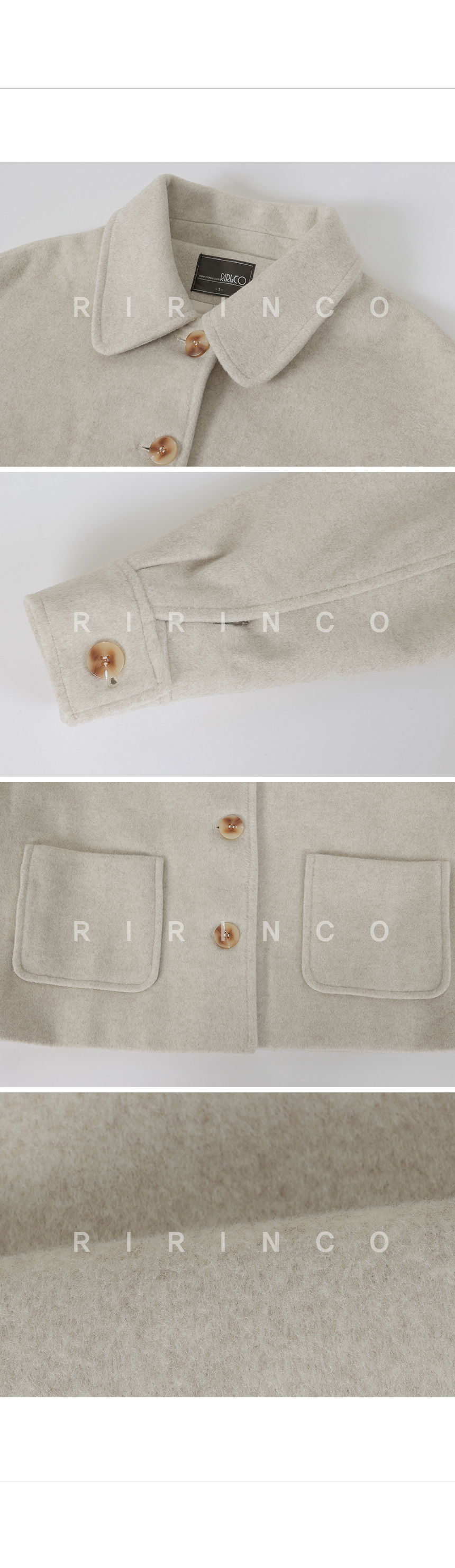 리리앤코 비바트링 싱글 버튼 숏 코트