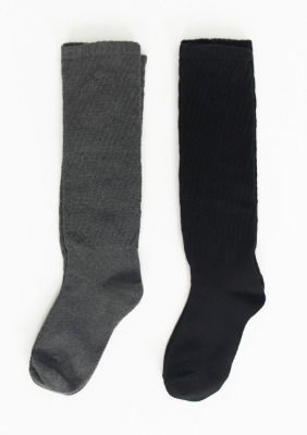 Ribbed Loose-Fit Socks AC005