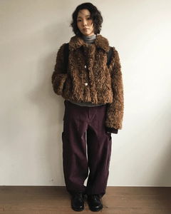 ウェルトコーデュロイワイドパンツ