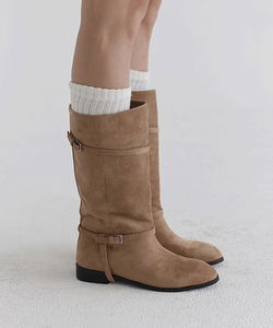 그윈 버클 미들 부츠 - 2 타입