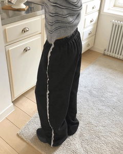 Edie Lace Banding Strap Training Wide Long Pants