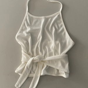 뱅크 골지 홀터넥 레이어드 나시 뷔스티에 3 color