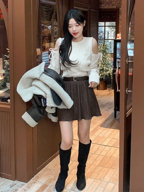 레브 링클 캉캉 스커트 (3color)