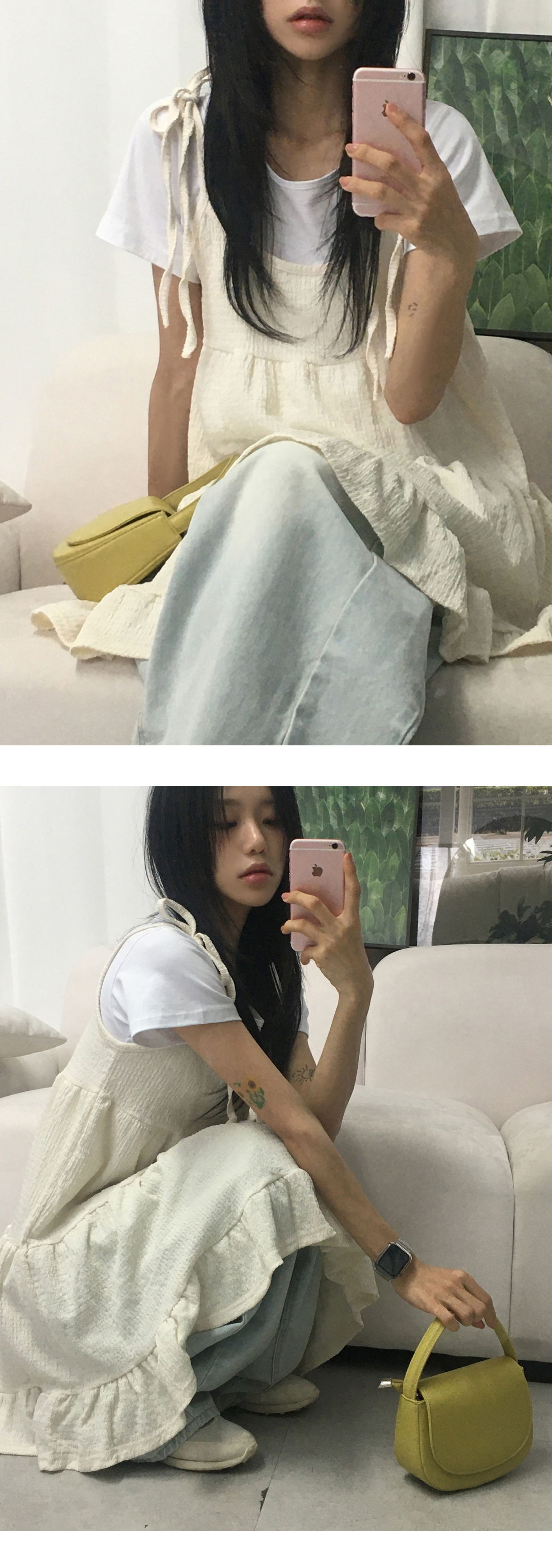 긴팔 티셔츠 모델 착용 이미지-S1L6