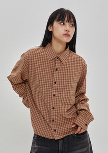 質感寬鬆短版襯衫