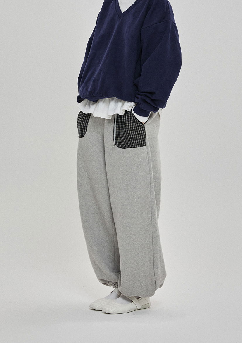 Check pocket pants 長褲