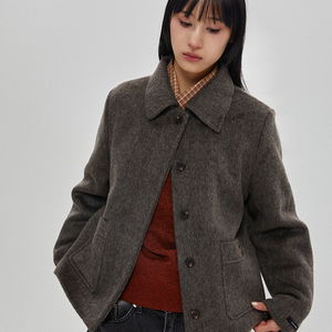 히든 버튼 크롭 자켓(3colors)