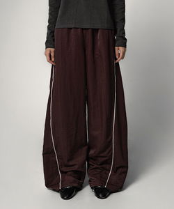Line Nylon Balloon Wide Pants