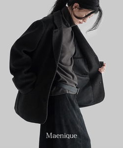 Easel Basic Fleece-lined Turtleneck Long Sleeve T-Shirt