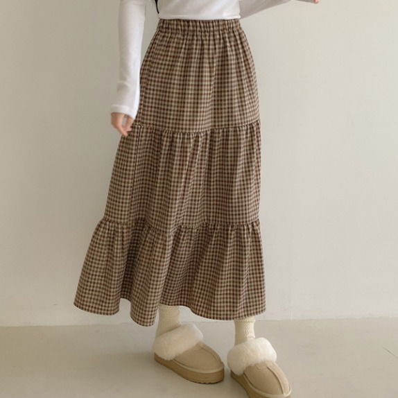 빈티지격자체크롱SK(2c)