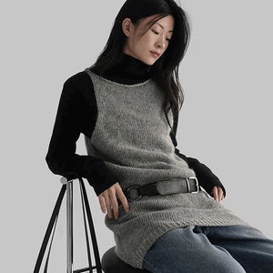 코렌 울 니트 레이어드 원피스