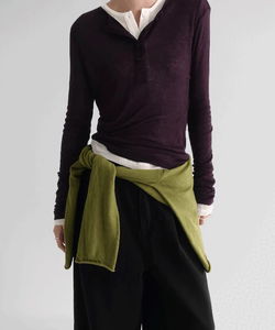 린브 텐셀 울 헨리넥 긴소매 티셔츠