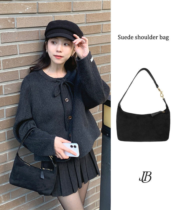 Dubin Suede Buckle Shoulder Bag 肩背包