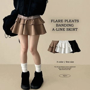 비폴 골덴 플레어 캉캉미니스커트 (3color)