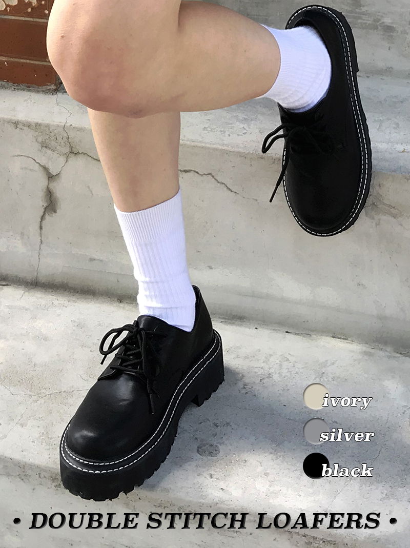 DOUBLE STITCH LOAFERS